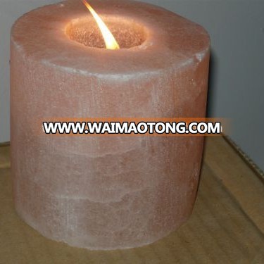 Himalayan Salt Round Shape Tea Light/ Candle Holder